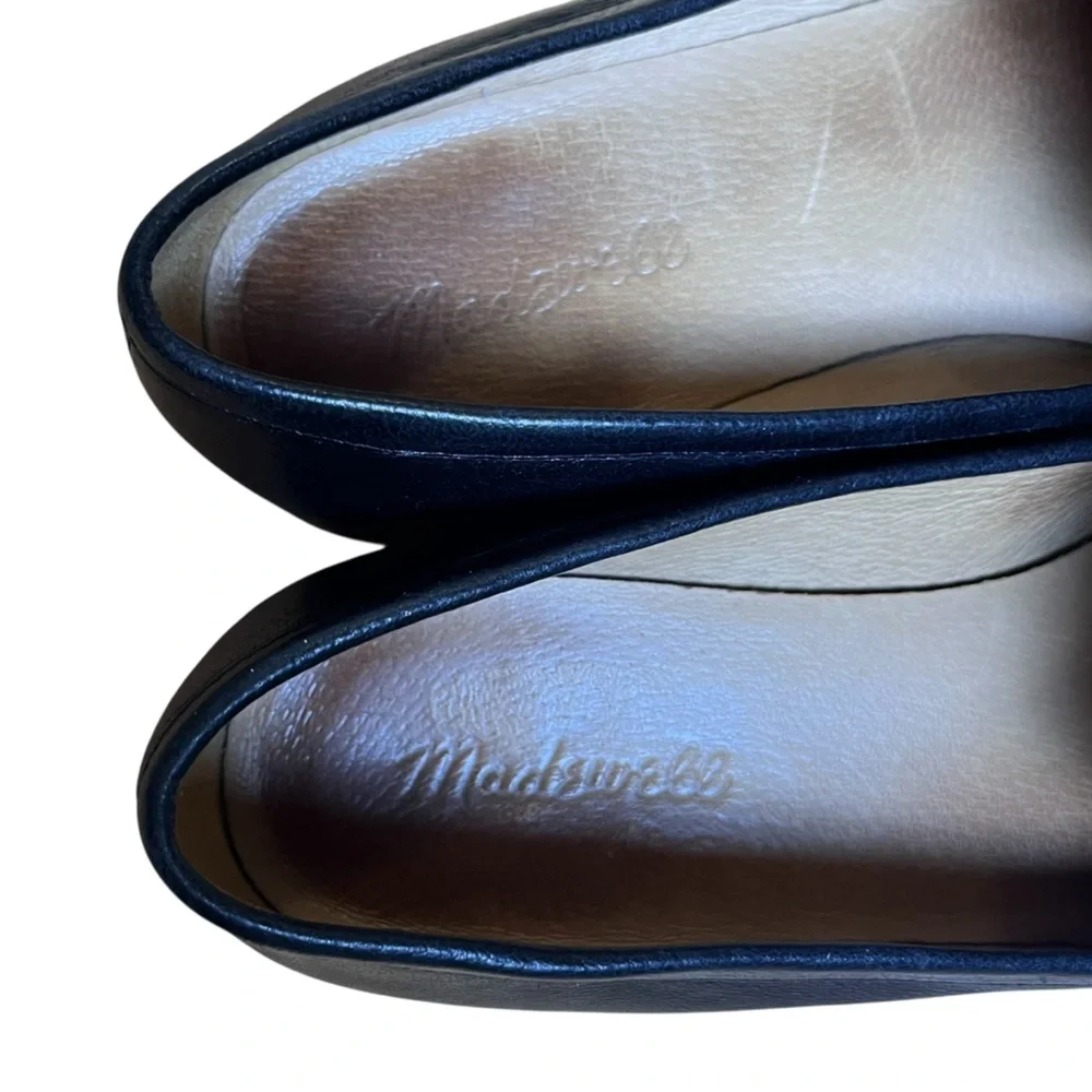 Madewell Black Leather Women’s Slip-On Loafers — Size 8.5 - Picture 8 of 15